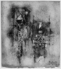 Johnny Friedlaender, Ohne Titel, Aquarell auf leicht genarbtem elfenbeinfarbenen Aquarellkarton