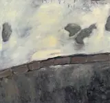 Alter Schnee by Klaus Fußmann, Öl auf Leinwand, sold Dec 2005