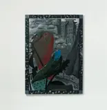 Abschied aus Via Guerazzi by Markus Lüpertz, Öl mit Wellpappe collagiert auf Leinwand, sold Dec 2005