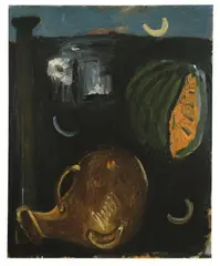 Ephigenie by Markus Lüpertz, Öl auf Leinwand, sold Dec 2005