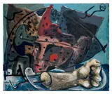 Ohne Titel by Markus Lüpertz, Öl auf Leinwand, sold Dec 2005