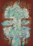 César Manrique, Sola, Acryl und Sand auf Hartfaserplatte