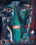 Helmut Middendorf, Ohne Titel (Kopf und Flasche)