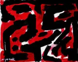 Ohne Titel by A. R. Penck, Acryl auf Leinwand, sold Dec 2005