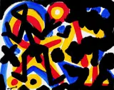 Ohne Titel by A. R. Penck, Acryl auf Leinwand, sold Dec 2005