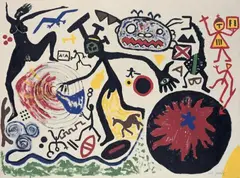 A. R. Penck, Ohne Titel, Öl auf Leinwand