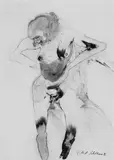 Cornelia Schleime, Ohne Titel (Weiblicher Akt)