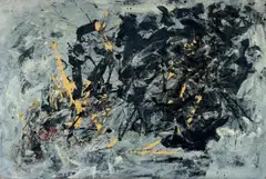 Dualistisch by Fred Thieler, Öl auf Leinwand, sold Dec 2005