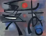 Ohne Titel by Fritz Winter, Öl auf Leinwand, sold Dec 2005