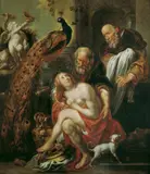 Werkstatt Jacob Jordaens, SUSANNA IM BADE., Öl auf Leinwand