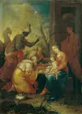 Werkstatt Peter Paul Rubens, DIE ANBETUNG DER KÖNIGE., Öl auf Leinwand