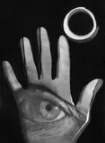Edmund Kesting, Hand mit eigenem Auge, Negativmontage