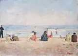 Lucien Adrion, Am Strand