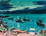 Arnold Balwé, Abend am Hafen von Lerici