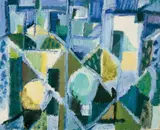 Eduard Bargheer, Frühling, Öl auf Leinwand