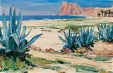 Arnold Balwé, Strand von Benidorm (Spanien)