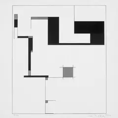 Erich Buchholz, Akka, Mit einem Text des Künstlers und 6 Farbserigraphien auf dünnem Karton (4) und Plexiglas (1) um