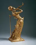 Femme en Flamme by Salvador Dalí, Bronzeplastik, feuervergoldet, sold Jun 2005