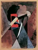 Albert Gleizes, Jacques Nayral, Gouache und Aquarellfarben über Bleistift auf bräunlichem Karton