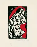 Liegende by Erich Heckel, Original-Farbholzschnitt auf weichem genarbten Velin, sold Jun 2005