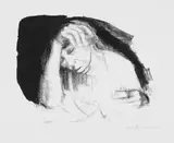 Heimarbeit by Käthe Kollwitz, before April 1925, Chalk and brush lithograph on firm beige wove paper, sold Jun 2005