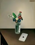 Josef Mangold, Blumenstilleben mit Primeln und Spielkarte