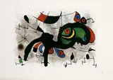 Der blühende Widder by Joan Miró, Original-Farblithographie auf Arches-Velin, sold Jun 2005