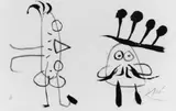 Zu: L'enfance d'Ubu by Joan Miró, Original-Farblithographie auf Velin, sold Jun 2005
