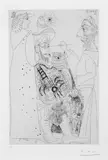 Pablo Picasso, Moine Peintre et Pénitente, Guitariste au Hibou, et petit Spectateur, Original-Radierung auf Velin