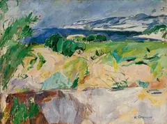 Hans Purrmann, Meereslandschaft bei Cassis, Öl auf Leinwand
