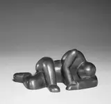 Hans Schmitz, Liegender, Bronzeplastik