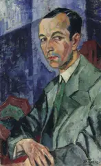 Porträt eines Freundes by Hans Thuar, Öl auf Leinwand, sold Jun 2005