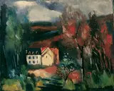 Maurice de Vlaminck, Paysage aux toits rouges