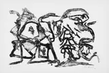 Pierre Alechinsky, Christian Dotrement. La Reine des Murs. Suite lithographique de Pierre Alechinsky