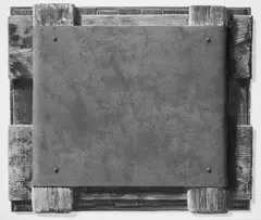 Gerd Baukhage, Versperrung, Acryl und Sand auf Leinwand