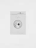 Ohne Titel (Mutter) by Joseph Beuys, Bleistift und Hauptstromstempel auf liniertem Kalenderblatt, sold Jun 2005