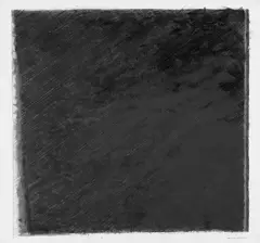 Alan Green, Drawing no. 131, Tusche, Bleistift und Gouache auf elfenbeinfarbenem Halbkarton