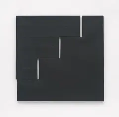 Gottfried Honegger, Z 927, Acryl über partiell reliefierte Leinwand auf 2-teiligem, miteinander verschraubten Keilrahmen, insgesamt