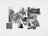 Balla Balla by Martin Kippenberger, Collage aus farbigen Reproduktionen über Offsetlithographie auf chamoisfarbenem Halbkarton, sold Jun 2005