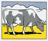 Roy Lichtenstein, Cow Triptych (Cow going abstract)