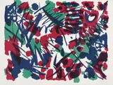 Algraphie 1953 - 2 by Ernst Wilhelm Nay, Original-Farblithographie auf gelblichem Bütten, sold Jun 2005