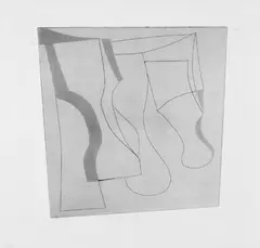 Still life with grey by Ben Nicholson, Original-Radierung (Ätzung und Aquatinta) auf Velin, sold Jun 2005
