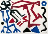 Ohne Titel by A. R. Penck, Acryl auf Leinwand, sold Jun 2005