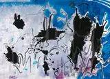 Sigmar Polke, Ohne Titel, Gouache auf elfenbeinfarbenem Malkarton