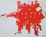 Markus Prachensky, Rot auf Grau