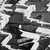 Gerhard Richter, Plakat Aachen, Serigraphie in Weiß über Offsetlithographie auf glattem Papier