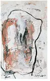 Ohne Titel by Emil Schumacher, Öl auf elfenbeinfarbenem glanzkaschierten Papier, sold Jun 2005