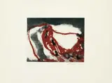 Emil Schumacher, 1/1965 (a), Original-Farbradierung (Aquatinta) in Schwarz und Rotbraun auf Velin