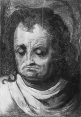 zugeschrieben Frans Floris, DER KOPF EINES MANNES., Öl auf Holz