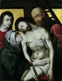 Nachfolge Rogier van der Weyden, DIE KREUZABNAHME., Öl auf Holz